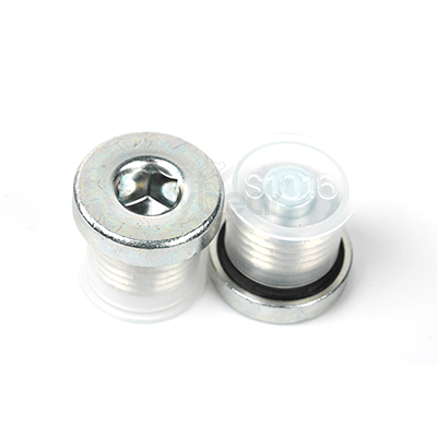 碳钢环保蓝白锌封闭(24/72h)定制内六角带磁铁堵头(含ED垫)定制D5747