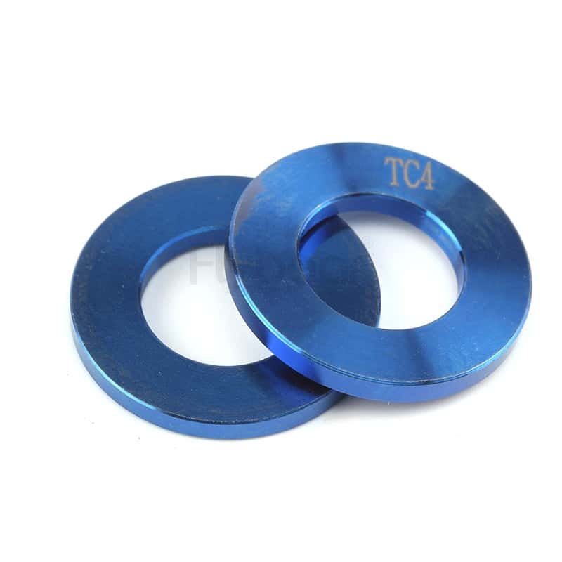TC4(抗拉≥1100MPa)钛合金脉冲阳极氧化平垫圈A级GB97.1