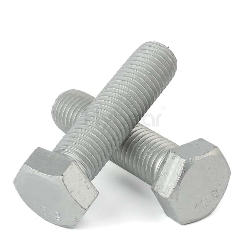合金钢先热处理后滚牙外六角全牙螺栓GB/T5783-2016