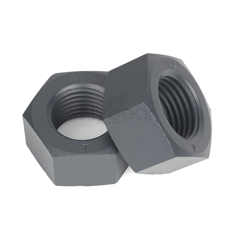 A194 GR.7合金钢华福灰色铁氟龙米制六角螺母ASMEB18.2.4.1M