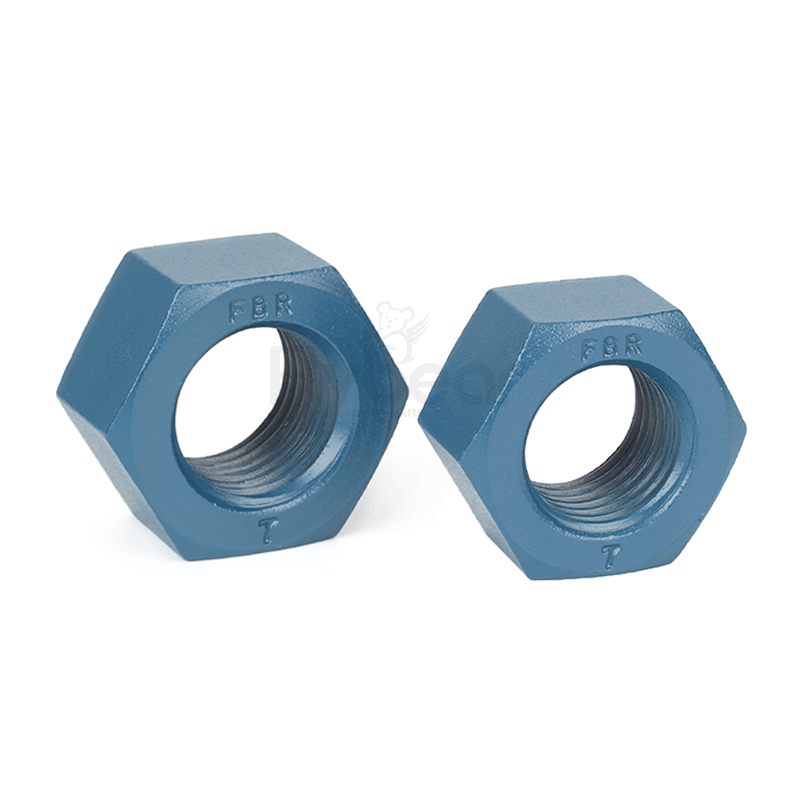 A194 GR.7合金钢华福蓝色铁氟龙米制六角螺母ASMEB18.2.4.1M