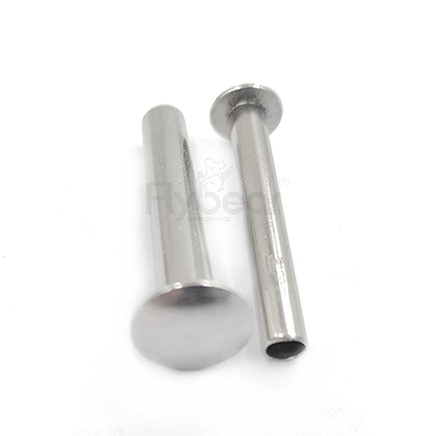 铝本色扁圆头半空心铆钉GB873